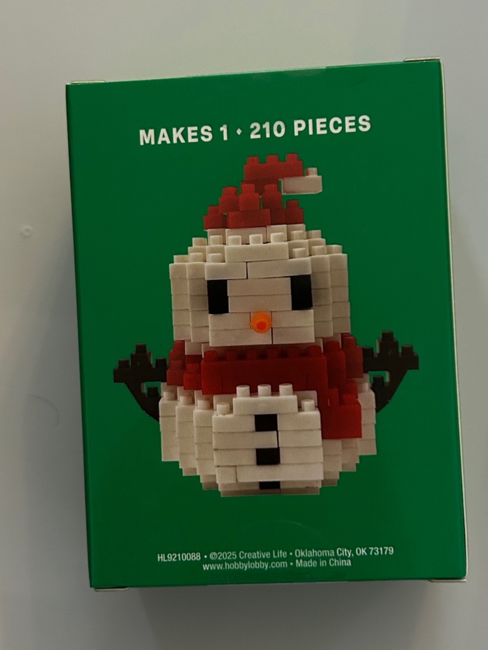 Mini Brick Kit Snowmen 210 Micro building bricks